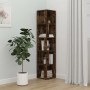 Eckschrank aus geräucherter Eichenholz-Sperrholzplatte 33x33x164,5cm. von vidaXL, Schließfächer und Lagerschränke - Ref: Foro...