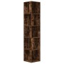 Eckschrank aus geräucherter Eichenholz-Sperrholzplatte 33x33x164,5cm. von vidaXL, Schließfächer und Lagerschränke - Ref: Foro...