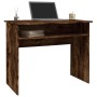 Schreibtisch aus geräuchertem Eichensperrholz, 90 x 50 x 74 cm von vidaXL, Schreibtische - Ref: Foro24-815462, Preis: 54,28 €...
