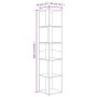Eckschrank aus geräucherter Eichenholz-Sperrholzplatte 33x33x164,5cm. von vidaXL, Schließfächer und Lagerschränke - Ref: Foro...