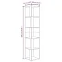 Mueble esquina madera contrachapada roble ahumado 33x33x164,5cm by vidaXL, Lockers and storage cabinets - Ref: Foro24-816026,...