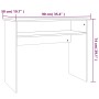 Escritorio madera contrachapada color roble ahumado 90x50x74 cm de vidaXL, Escritorios - Ref: Foro24-815462, Precio: 55,67 €,...
