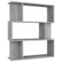 Sonoma graues Sperrholzregal/Bildschirm 80x24x96 cm von vidaXL, Bücherregale und Regale - Ref: Foro24-815244, Preis: 48,62 €,...