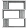 Sonoma gray plywood shelf/screen 80x24x96 cm by vidaXL, Bookcases and shelves - Ref: Foro24-815244, Price: 48,62 €, Discount: %