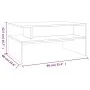 Mesa de centro madera contrachapada roble ahumado 90x60x42,5 cm de vidaXL, Mesas de centro - Ref: Foro24-815855, Precio: 69,4...
