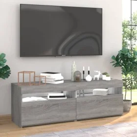 TV-Möbel 2 Stück mit Sonoma grauen LED-Leuchten 60x35x40 cm von vidaXL, TV-Möbel - Ref: Foro24-815681, Preis: 73,70 €, Rabatt: %