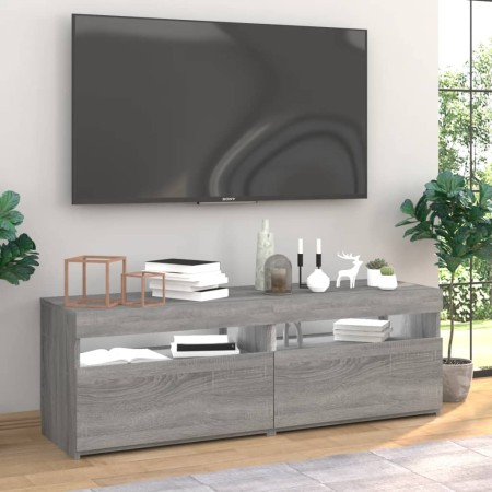 TV-Möbel 2 Stück mit Sonoma grauen LED-Leuchten 60x35x40 cm von vidaXL, TV-Möbel - Ref: Foro24-815681, Preis: 76,82 €, Rabatt: %