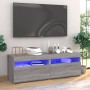 TV-Möbel 2 Stück mit Sonoma grauen LED-Leuchten 60x35x40 cm von vidaXL, TV-Möbel - Ref: Foro24-815681, Preis: 76,82 €, Rabatt: %