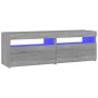 TV-Möbel 2 Stück mit Sonoma grauen LED-Leuchten 60x35x40 cm von vidaXL, TV-Möbel - Ref: Foro24-815681, Preis: 76,82 €, Rabatt: %