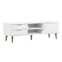 TV-Schrank MOLDE aus massivem weißem Kiefernholz 158x40x49 cm von vidaXL, TV-Möbel - Ref: Foro24-350535, Preis: 171,26 €, Rab...