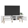 TV-Schrank MOLDE aus massivem weißem Kiefernholz 158x40x49 cm von vidaXL, TV-Möbel - Ref: Foro24-350535, Preis: 175,73 €, Rab...