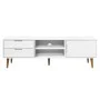 TV cabinet MOLDE solid white pine wood 158x40x49 cm by vidaXL, TV Furniture - Ref: Foro24-350535, Price: 171,26 €, Discount: %