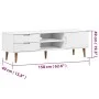 TV-Schrank MOLDE aus massivem weißem Kiefernholz 158x40x49 cm von vidaXL, TV-Möbel - Ref: Foro24-350535, Preis: 171,26 €, Rab...