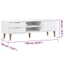 TV-Schrank MOLDE aus massivem weißem Kiefernholz 158x40x49 cm von vidaXL, TV-Möbel - Ref: Foro24-350535, Preis: 175,73 €, Rab...