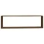 Estante cúbico de pared 4 uds madera roble marrón 100x15x30cm de vidaXL, Estantes y estanterías - Ref: Foro24-815913, Precio:...