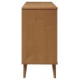 MOLDE bedside table solid brown pine wood 113x40x80 cm by vidaXL, Drawers - Ref: Foro24-350507, Price: 203,41 €, Discount: %