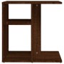 Mesa auxiliar de madera contrachapada marrón roble 50x30x50 cm de vidaXL, Mesas auxiliares - Ref: Foro24-815851, Precio: 35,16 €