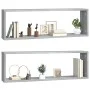 Cubic wall shelf 2 units gray Sonoma wood 80x15x26.5cm by vidaXL, Shelves and shelves - Ref: Foro24-815918, Price: 27,32 €, D...