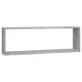 Cubic wall shelf 2 units gray Sonoma wood 80x15x26.5cm by vidaXL, Shelves and shelves - Ref: Foro24-815918, Price: 27,32 €, D...
