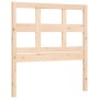 Estructura de cama con cabecero madera maciza 90x200 cm