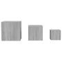 Side tables 3 pieces Sonoma gray plywood by vidaXL, Side tables - Ref: Foro24-815988, Price: 70,25 €, Discount: %