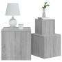 Beistelltische 3 Stück Sonoma graues Sperrholz von vidaXL, Seitentische - Ref: Foro24-815988, Preis: 71,32 €, Rabatt: %