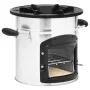 Cocina leña camping acero inoxidable plateado 45,5x33x25,5 cm de vidaXL, Chimeneas - Ref: Foro24-319440, Precio: 90,07 €, Des...