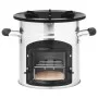 Cocina leña camping acero inoxidable plateado 45,5x33x25,5 cm de vidaXL, Chimeneas - Ref: Foro24-319440, Precio: 90,07 €, Des...