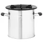 Cocina leña camping acero inoxidable plateado 45,5x33x25,5 cm de vidaXL, Chimeneas - Ref: Foro24-319440, Precio: 90,07 €, Des...