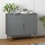 MOLD Sideboard aus massivem grauem Kiefernholz 90x40x80 cm von vidaXL, Sideboards - Ref: Foro24-350548, Preis: 166,27 €, Raba...