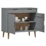 MOLD Sideboard aus massivem grauem Kiefernholz 90x40x80 cm von vidaXL, Sideboards - Ref: Foro24-350548, Preis: 166,27 €, Raba...