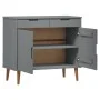 MOLD Sideboard aus massivem grauem Kiefernholz 90x40x80 cm von vidaXL, Sideboards - Ref: Foro24-350548, Preis: 166,27 €, Raba...