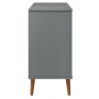 MOLD sideboard solid gray pine wood 90x40x80 cm by vidaXL, Sideboards - Ref: Foro24-350548, Price: 169,35 €, Discount: %