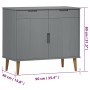 MOLD sideboard solid gray pine wood 90x40x80 cm by vidaXL, Sideboards - Ref: Foro24-350548, Price: 169,35 €, Discount: %