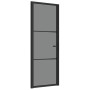 Interior door with EGS glass and black aluminum 76x201.5 cm by vidaXL, Doors for the home - Ref: Foro24-350560, Price: 257,45...