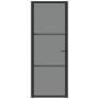 Interior door with EGS glass and black aluminum 76x201.5 cm by vidaXL, Doors for the home - Ref: Foro24-350560, Price: 257,45...