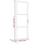 Innentür EGS Glas und schwarzes Aluminium 76x201,5 cm von vidaXL, Türen für zu Hause - Ref: Foro24-350560, Preis: 252,13 €, R...
