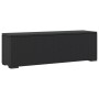 Ottomane-Bank mit schwarzem synthetischem Rattankissen 110x30x40 cm von vidaXL, Gartenbänke - Ref: Foro24-319396, Preis: 110,...