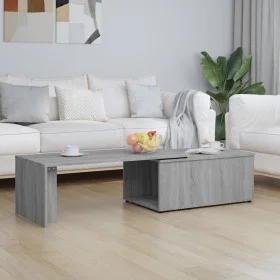 Mesa de centro de madera contrachapada gris Sonoma 150x50x35 cm de vidaXL, Mesas de centro - Ref: Foro24-815469, Precio: 81,5...