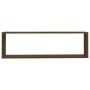Cubic wall shelf 2 pcs brown oak wood 100x15x30cm by vidaXL, Shelves and shelves - Ref: Foro24-815912, Price: 31,27 €, Discou...