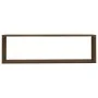Estante cúbico de pared 2 uds madera roble marrón 100x15x30cm de vidaXL, Estantes y estanterías - Ref: Foro24-815912, Precio:...