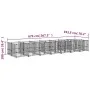 Steel outdoor kennel 13.14 m² by vidaXL, Dog kennels and fences - Ref: Foro24-3124584, Price: 1,00 €, Discount: %