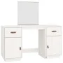 Dressing table with mirror solid white pine wood by vidaXL, Bedroom Dressers - Ref: Foro24-3107835, Price: 241,31 €, Discount: %