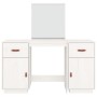 Tocador con espejo madera maciza de pino blanco de vidaXL, Tocadores para dormitorios - Ref: Foro24-3107835, Precio: 244,46 €...