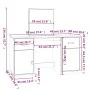 Schminktisch mit Spiegel aus massivem weißem Kiefernholz von vidaXL, Schlafzimmerkommoden - Ref: Foro24-3107835, Preis: 241,2...