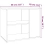 Armario auxiliar madera contrachapada roble ahumado 60x30x50 cm de vidaXL, Aparadores - Ref: Foro24-815813, Precio: 31,87 €, ...