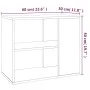 Zusatzschrank aus geräuchertem Eichensperrholz, 60 x 30 x 50 cm von vidaXL, Sideboards - Ref: Foro24-815813, Preis: 31,23 €, ...