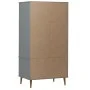 MOLDE wardrobe solid gray pine wood 90x55x175 cm by vidaXL, Wardrobes - Ref: Foro24-350524, Price: 329,93 €, Discount: %