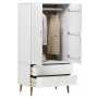 MOLDE solid white pine wood cabinet 90x55x175 cm by vidaXL, Wardrobes - Ref: Foro24-350523, Price: 331,03 €, Discount: %
