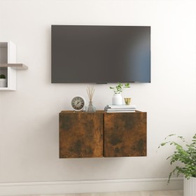 Hängender TV-Schrank aus geräuchertem Eichenholz, 60 x 30 x 30 cm von vidaXL, TV-Möbel - Ref: Foro24-815867, Preis: 41,85 €, ...